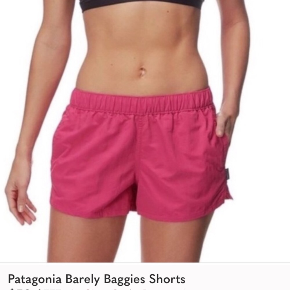 Patagonia Barely Baggies Pink Shorts
